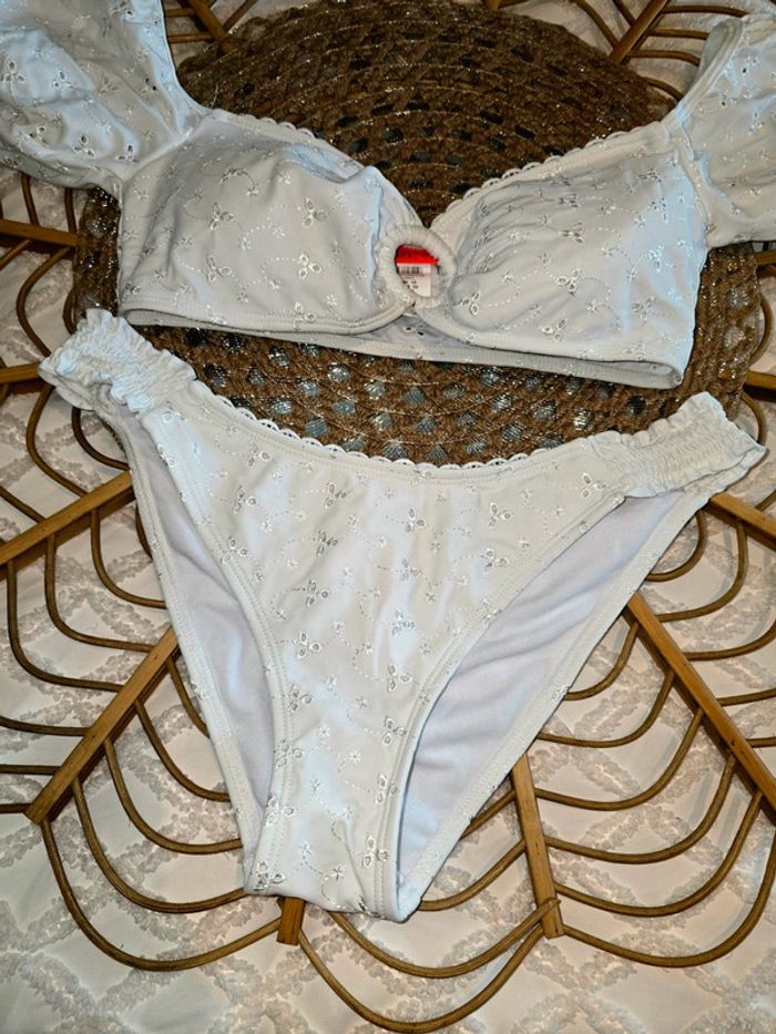 Maillot de bain blanc River Island - photo numéro 3