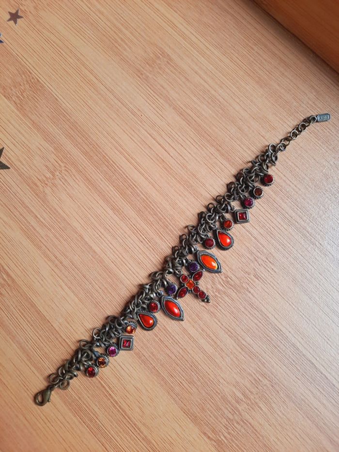 Bracelet métal breloque croix - photo numéro 2