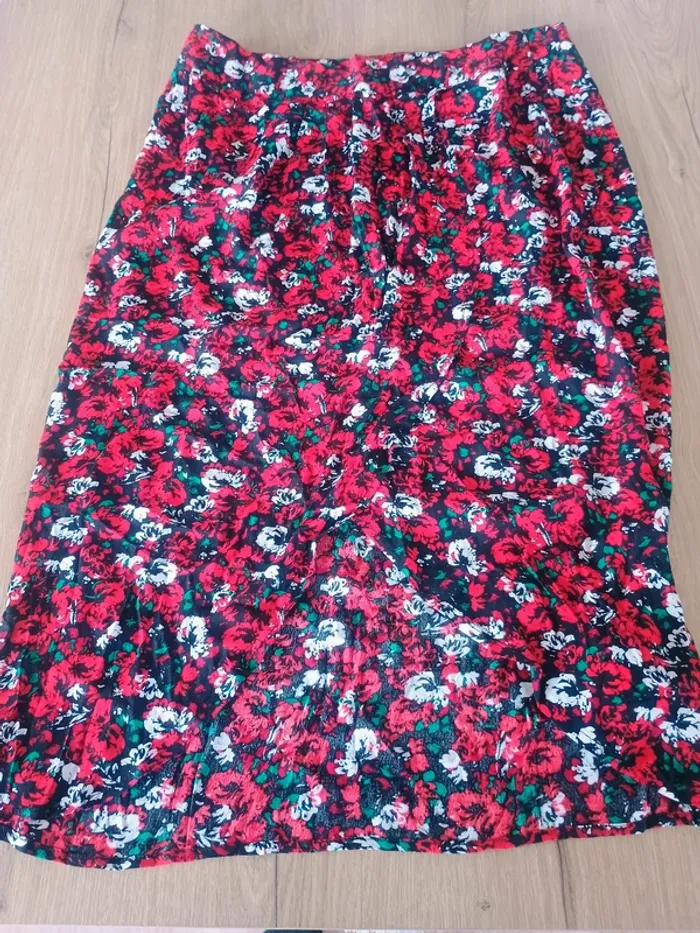 Vends Jupe longue fleurie Camaïeu - Taille 44 - photo numéro 6