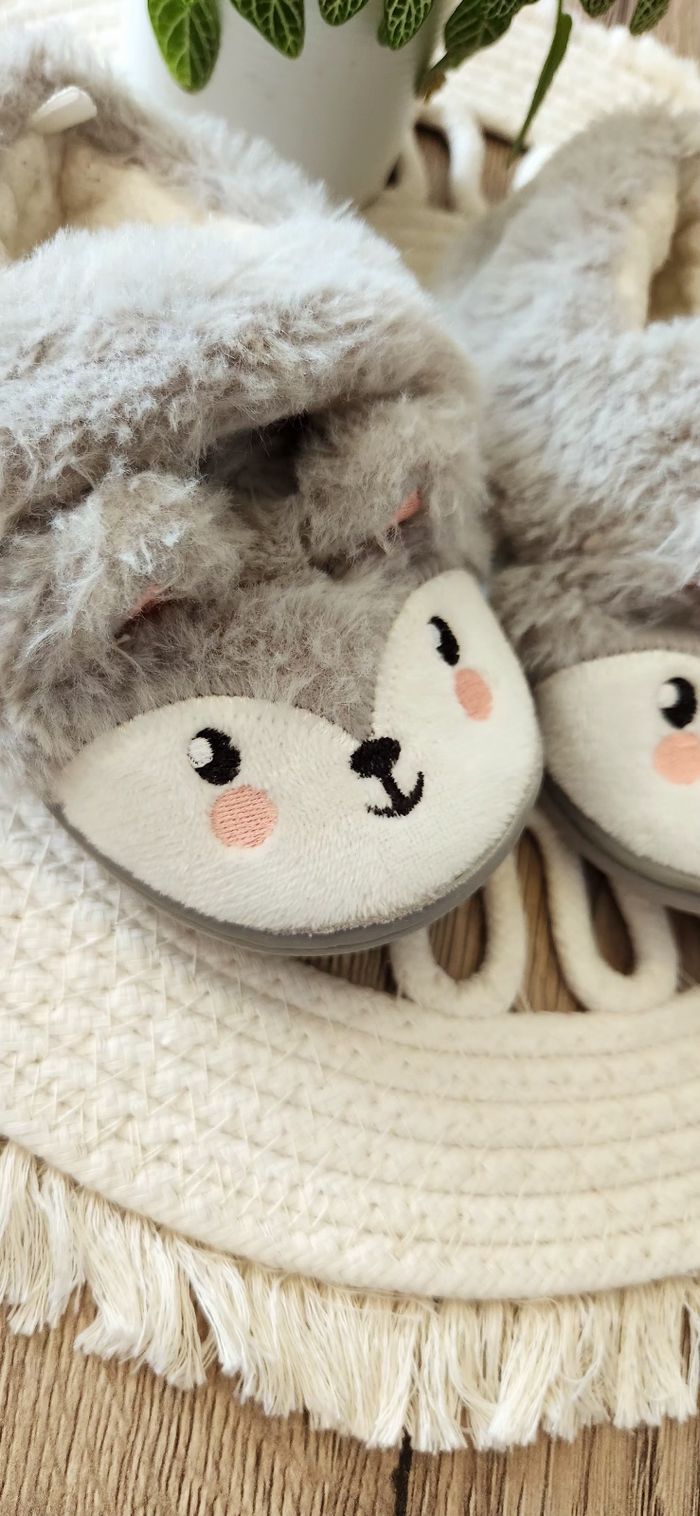 Chaussons Enfant P.21/22 Gémo Gris blanc - photo numéro 3