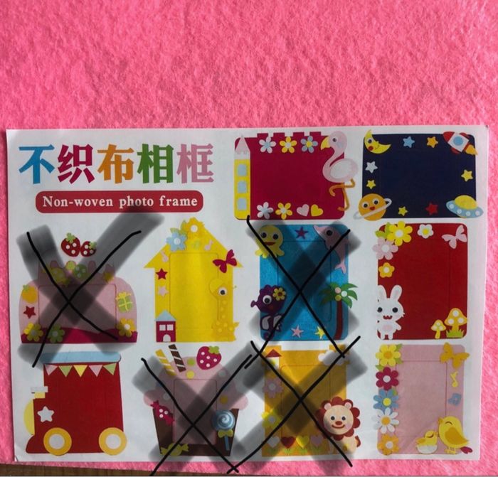 Lot 3 cadres en mousse