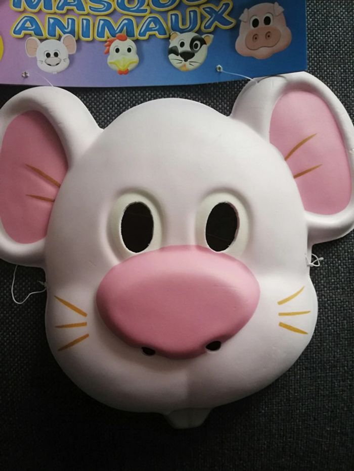 Lot de 4 masques souris en mousse pour déguisement - photo numéro 3