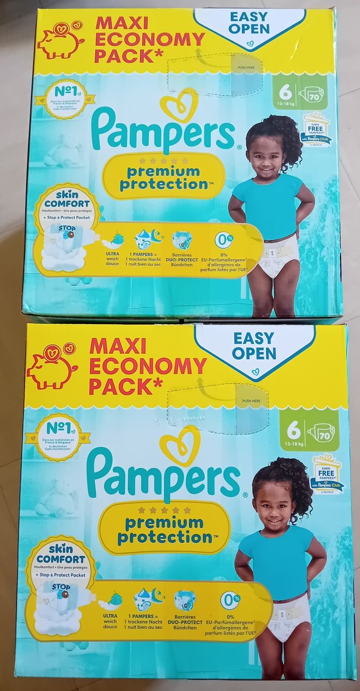 2 packs pampers premium protection T6. - photo numéro 2