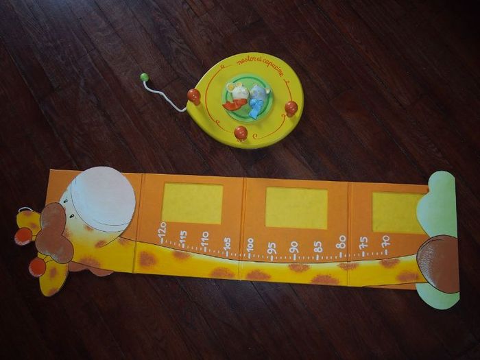 déco bébé - toise + porte-manteau