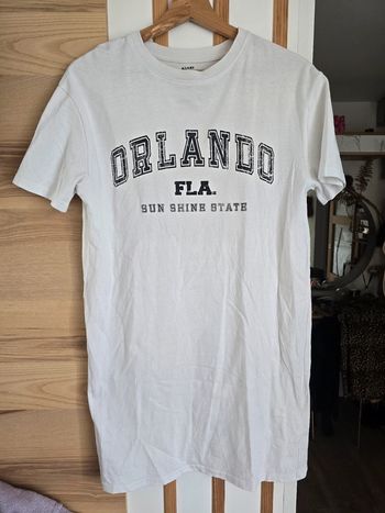 Robe t shirt kiabi blanche