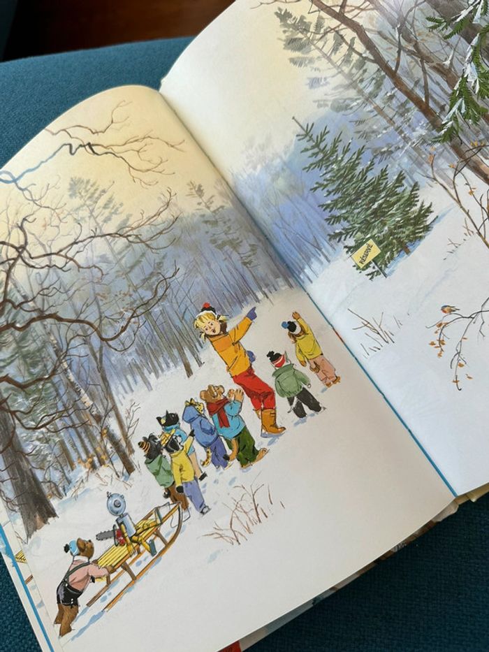 Caroline fête Noël Pierre probst bd vintage écureuil forêt Père Noël livre - photo numéro 3