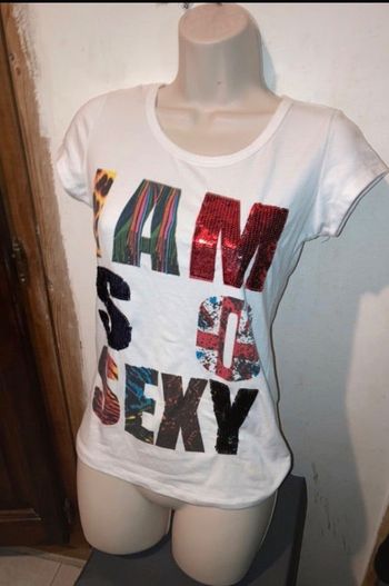 Tee shirt avec sequins S/M