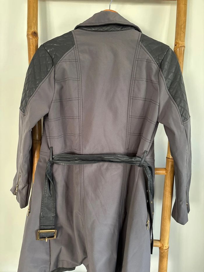 Manteau imperméable gris Laura Jo taille M - photo numéro 12