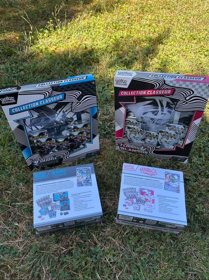 Lot Pokémon EV10.5 – 2 ETB + 2 Classeurs Flamme Blanche & Foudre Noire – Neuf & Scellé - photo numéro 3