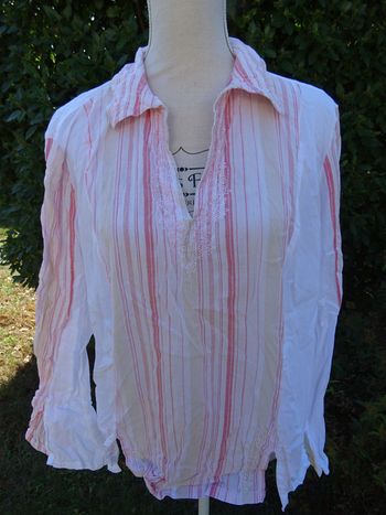 agathe velmont - chemisier à rayures - taille 46