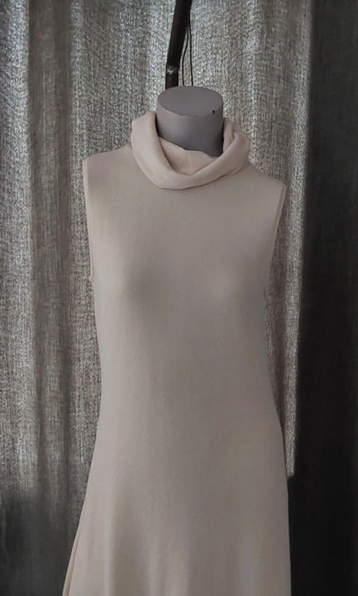 Robe longue sans manche crème Mango T 38 - photo numéro 2