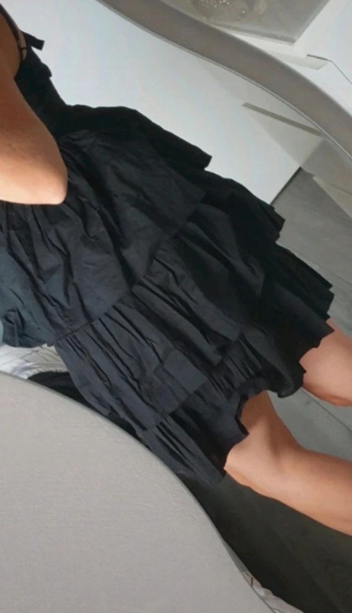 Robe à volants naf-naf noire 36 s bouffante - photo numéro 2