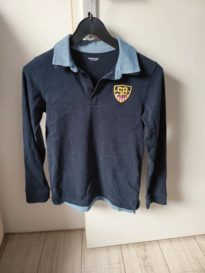 Polo manches longues garçon vertbaudet 12 ans peu porté