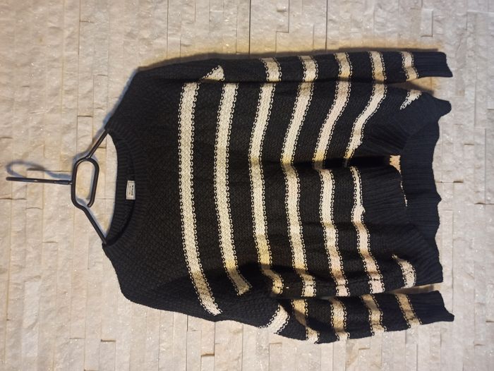 Pull Femme Rayé Noir & Blanc Pimkie Taille M