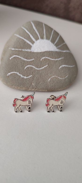 Boucles d'oreilles licorne