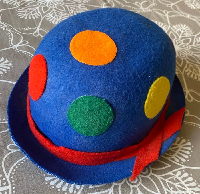 Déguisement enfant chapeau clown - photo numéro 2