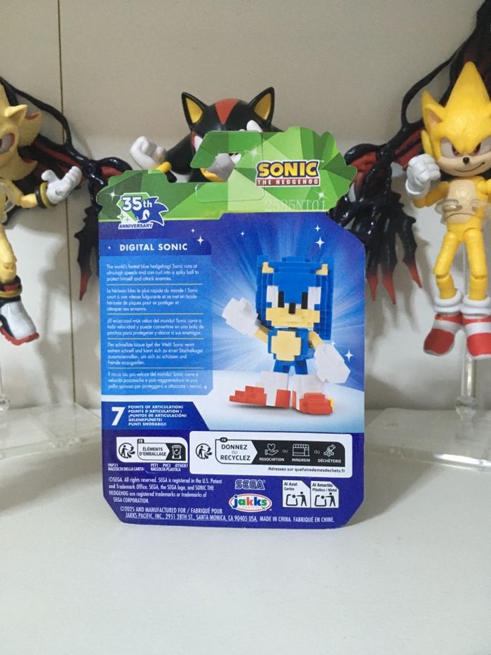 Sonic The Hedgehog, figurine digital Sonic, Jakks Pacific, neuve, boîte scellée - photo numéro 1
