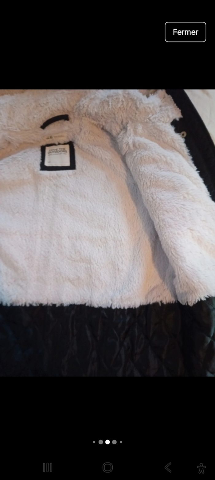 Parka noire 11-12 ans H&M - photo numéro 5
