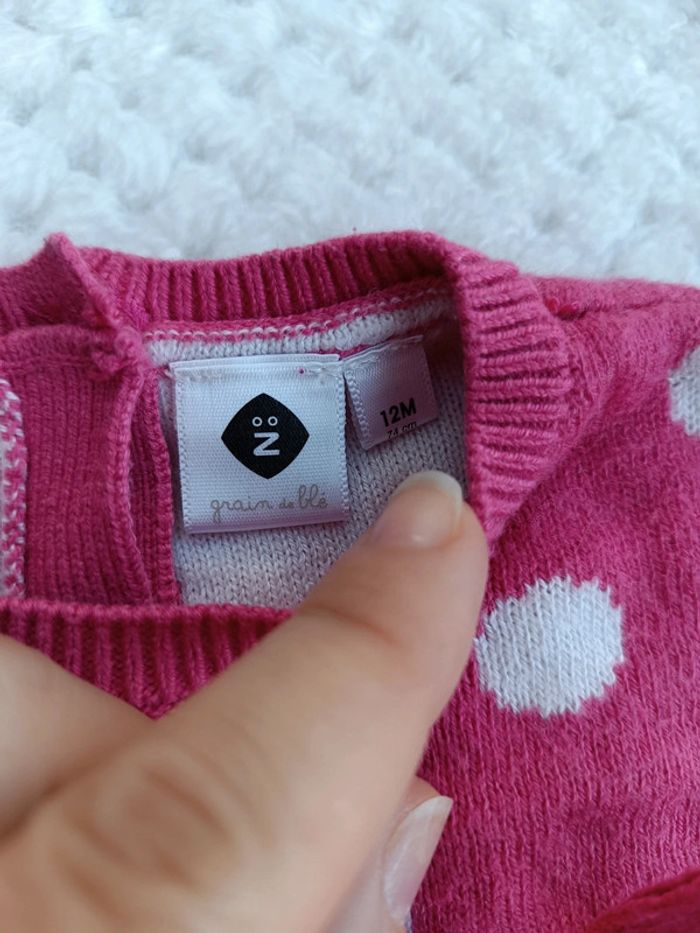 🔸Robe rose à pois Grain de Blé 12 mois🔸 - photo numéro 3