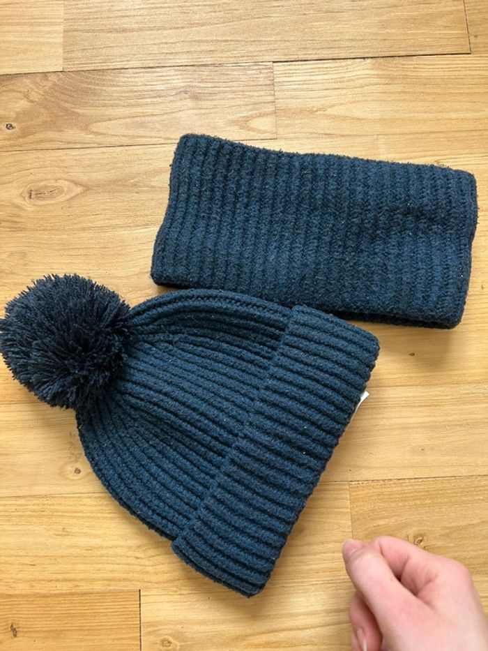 Bonnet et tour de cou 9/12mois garçon - photo numéro 4