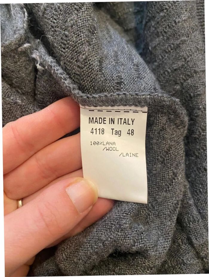 Veste 100% laine grise Stizzoli taille 48 (44 FR) - photo numéro 4