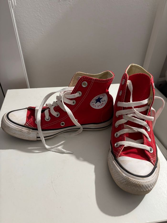 Converses rouges taille 36 - photo numéro 4