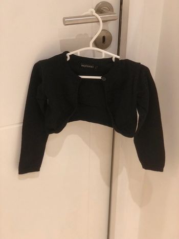 Gilet boléro noir pailleté