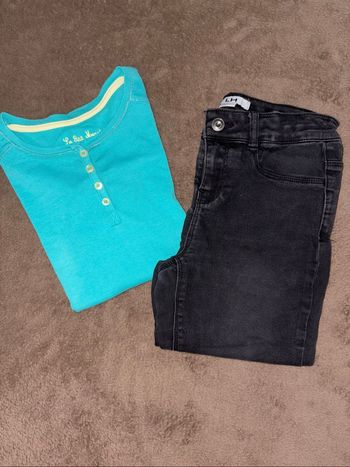 Lot de deux vêtements fille taille 10 ans en très bon état
