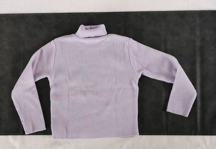 Pull 👸 col roulé, mauve, Okaïdi, 6ans - photo numéro 4