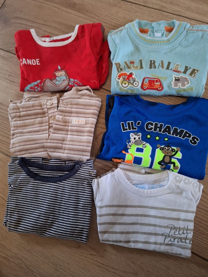 Lot Tee-shirts manches courtes 3 mois garçon