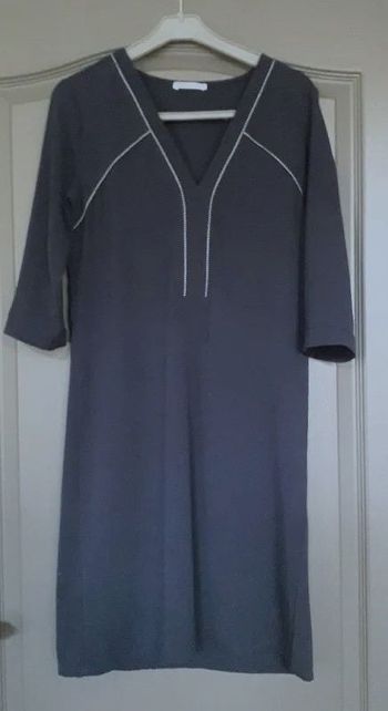 Robe courte bleu marine & blanc 38/M - Promod