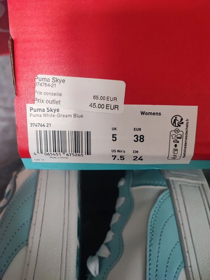 basket puma skye white blue - photo numéro 9