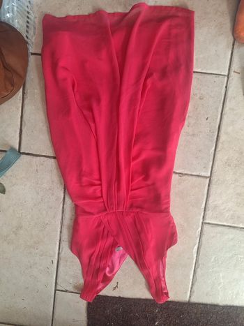 Robe soirée rose foncé
