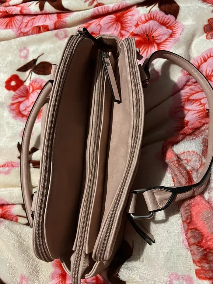 Jolie sac à mains rose poudré - photo numéro 9