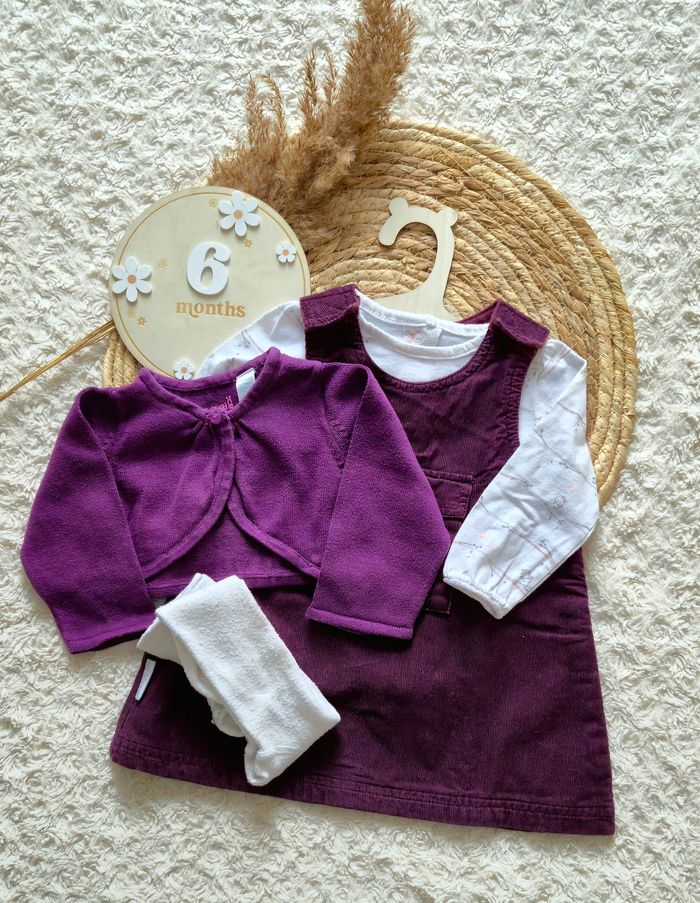 Ensemble fille robe 6 mois hiver