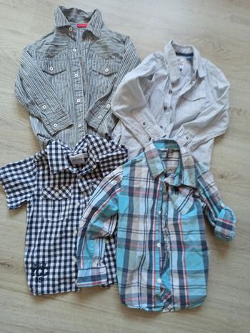 Lot de 4 chemises 4 ans
