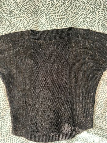 Pull chauve souris gémo taille L noir et or