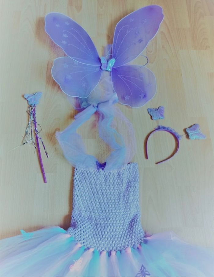 Déguisement robe tutu violette et accessoires 4-5ans - photo numéro 7
