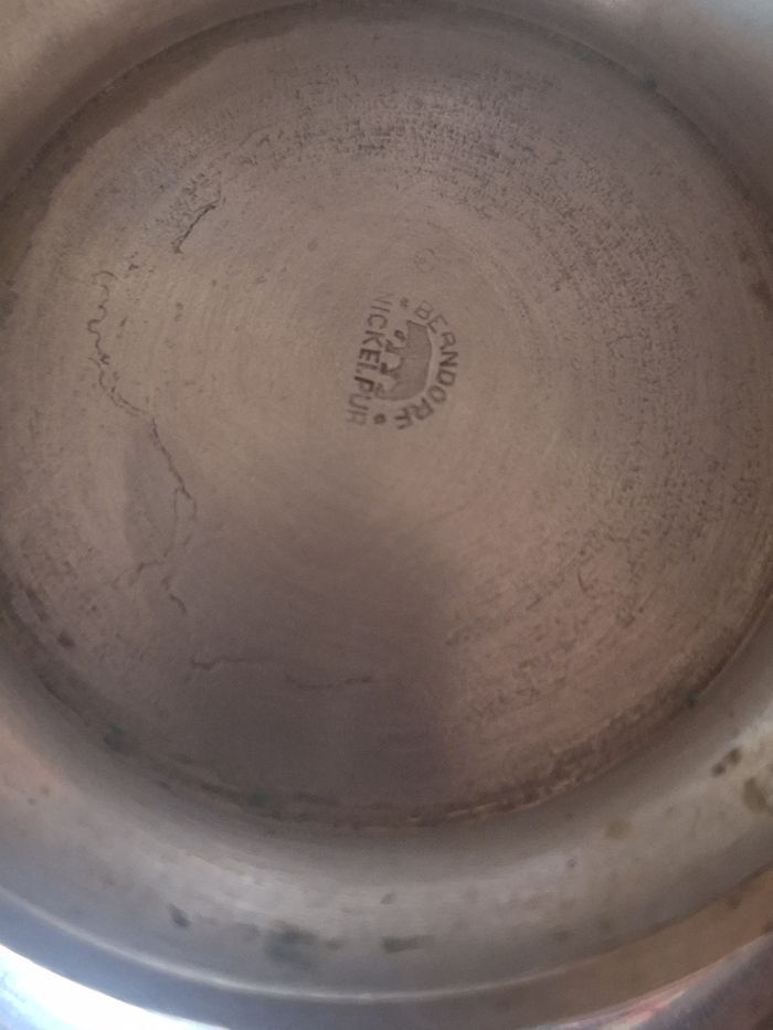 Tasse ancienne en métal argenté Bernadorf - photo numéro 6