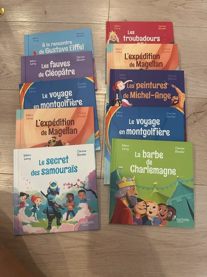 Lot de 10 livres Collection Le club des aventuriers de l'Histoire