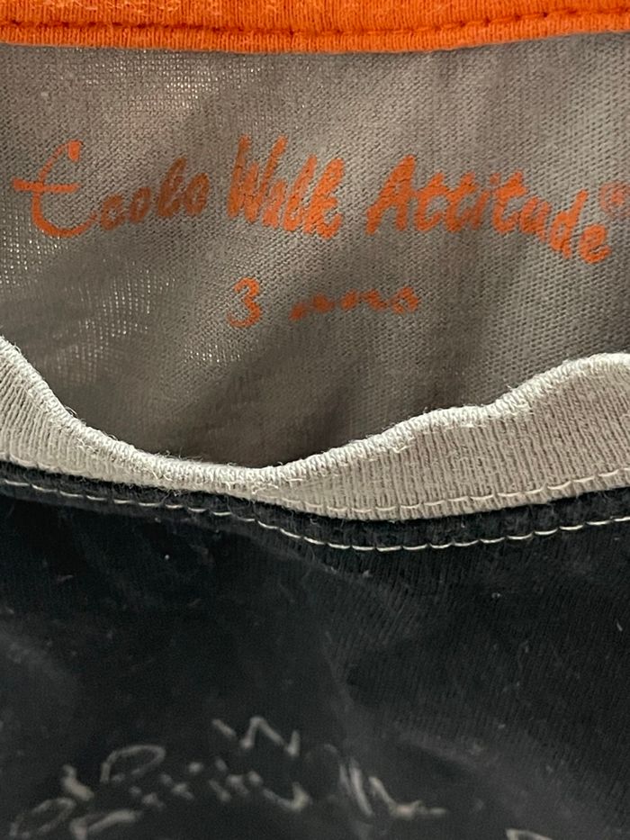 Sans marque - Débardeur - Noir,gris et orange - 3 ans - photo numéro 4