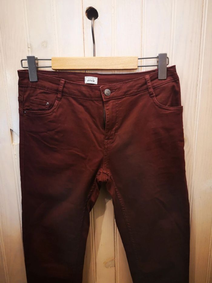 Jean slim Pimkie bordeaux - photo numéro 2