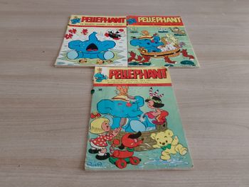 Lot de 3 livres, Pellephant, 1973, 1973, 1972