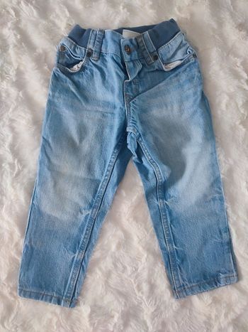 Jeans bleu délavé h&m 9/12 mois