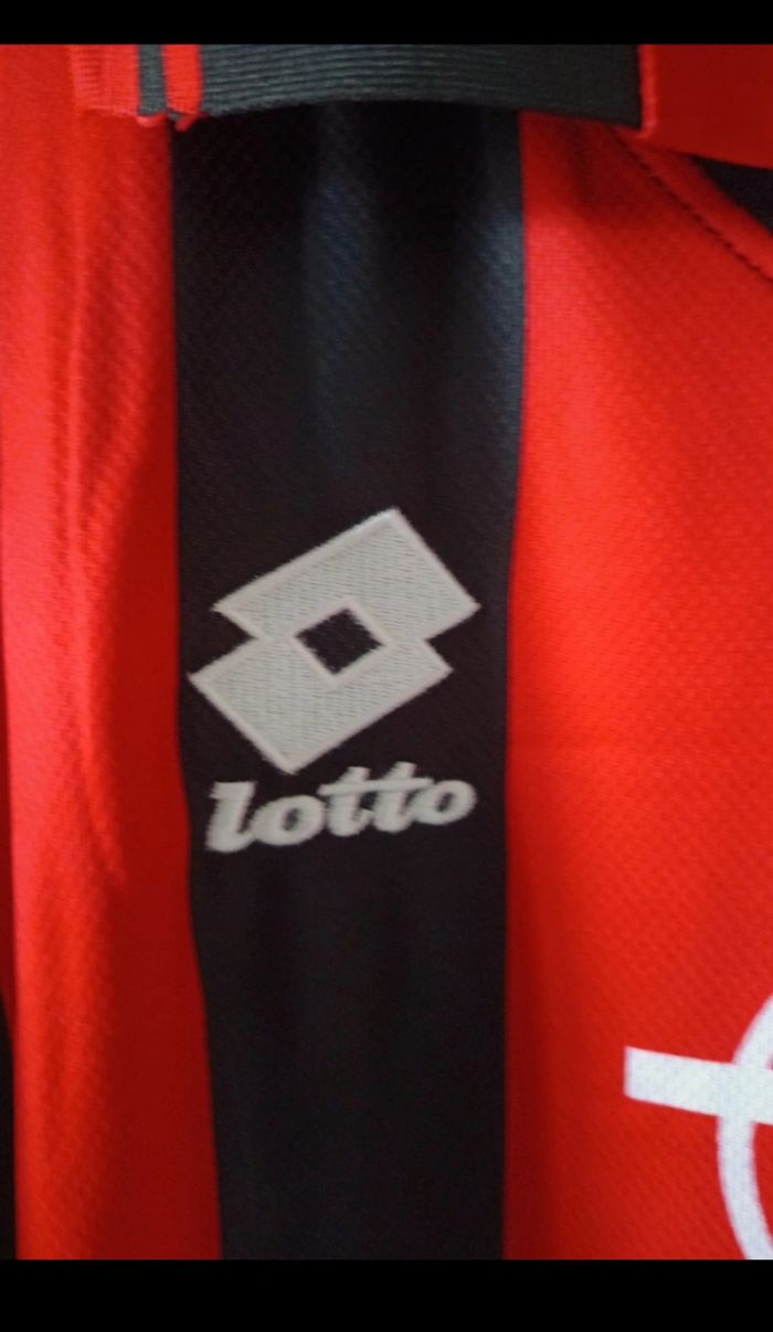 Maillot Milan AC  Lotto vintage saison 94/95 - photo numéro 3