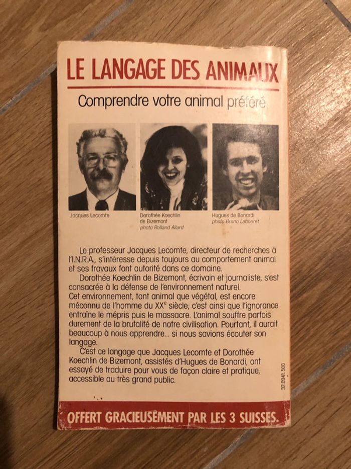 Le langage des animaux Jacques Lecomte 3 suisses - photo numéro 3