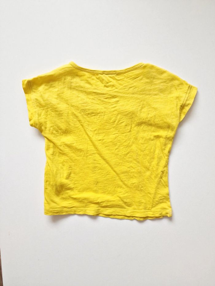 United Colors of Benetton - Tee-shirt manches courtes - Jaune (2 ans) - photo numéro 2