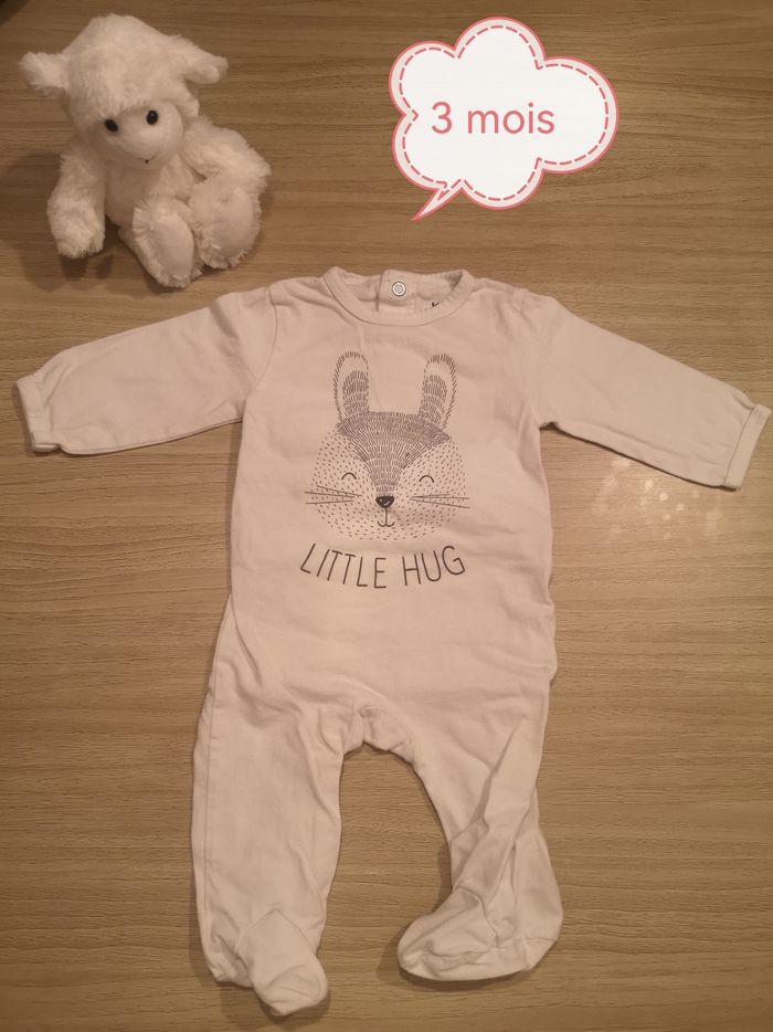 Pyjama blanc lapin