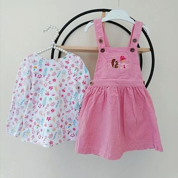 18 mois ensemble Teeshirt et robe côtelée