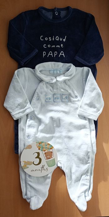 Pyjamas velours bébé 
